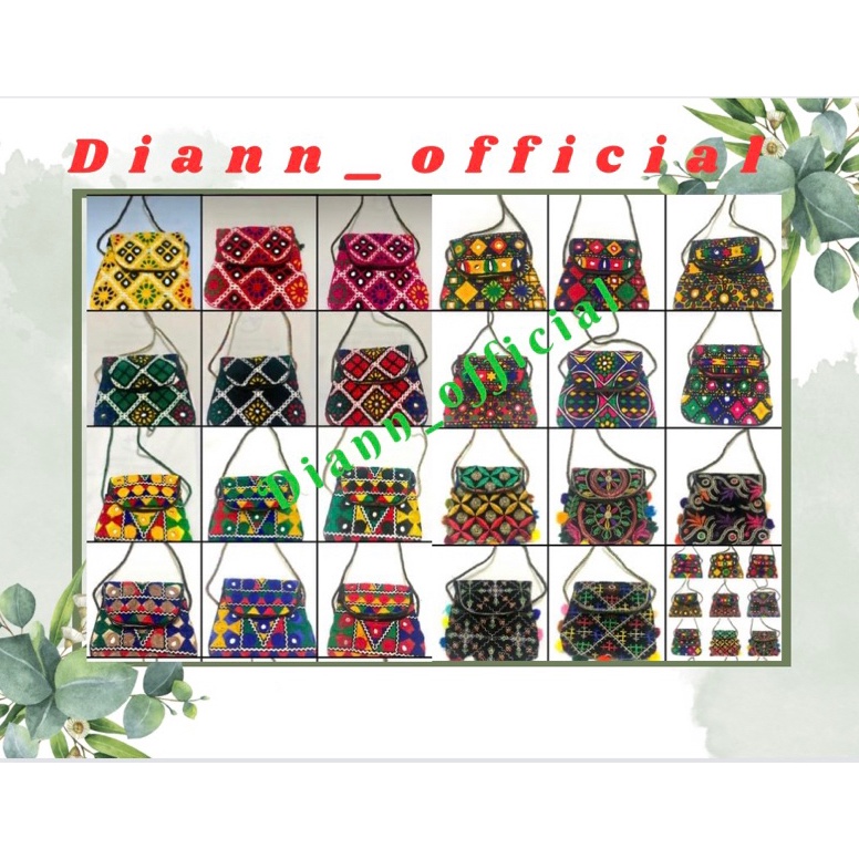 NEW STOCK Dompet slempang pakistan. oleh2 haji dan umroh ukuran 13x13 hanya 21.900 saja