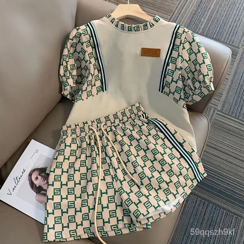 08# kaos import anak perempuan atasan korea anak perempuanSetelan Olahraga Anak Perempuan2023Setelan