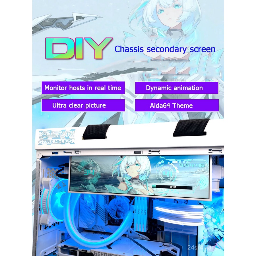 ✅&Chassis secondary screen Computer hardware temperature monitoring screen Temperature control displ