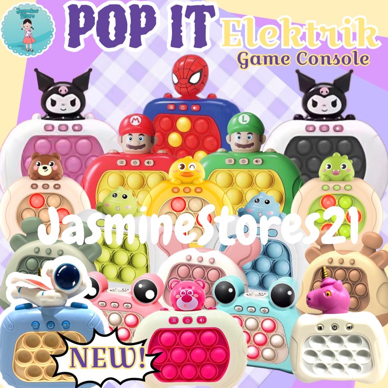 TOP SALE Game Console Pop It Elektrik Electronic Elektronik Electric Fidget/Pop It Elektronik Mainan