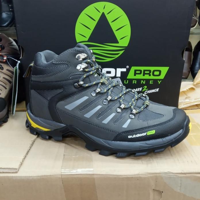 

CUCI GUDANG Sepatu Gunung Outdoor Pro LYNK Abu-Abu - Sepatu Hiking Mid Original