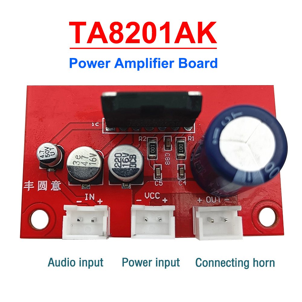 ✅&TA8201AK power amplifier board DC 9-18V Mono 17W output Audio Amplifier Module