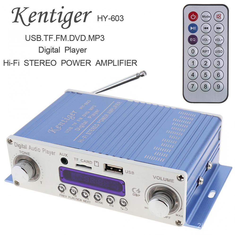 ✅&Kentiger DC 12V HI-FI Digital FM Radio Audio Player Car Amplifier FM Radio Stereo Player Support S