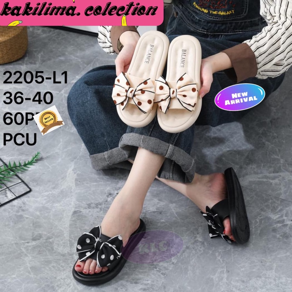 Ready Balance 2205/sandal slop pita jelly perempuan sendal karet wanita
