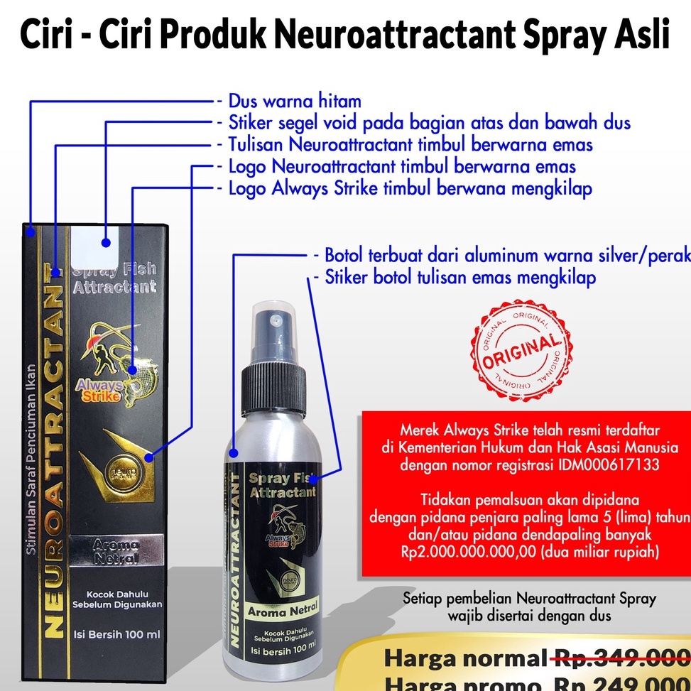 Viral Neuroattractant Spray Fish Attractant Ikan Umpan Pancing Non Essen