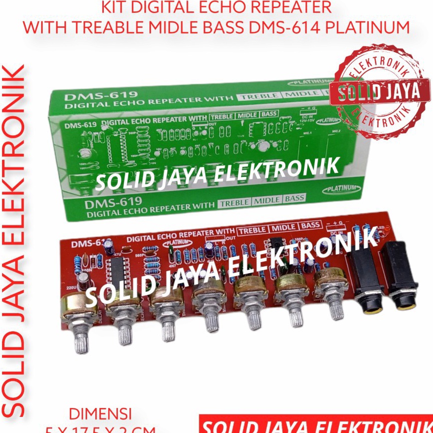 SALE TERBATAS KIT DIGITAL ECHO REPEATER PLUS TREABLE MIDLE MIDDLE BASS MIC KARAOKE PREAMP PRE AMP PR