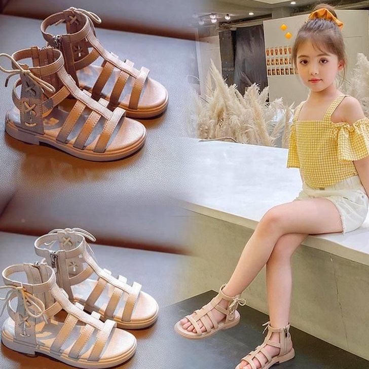 KHF334 Svekes Sepatu Sandal Anak Perempuan Tali Pita Geliter K001 +++