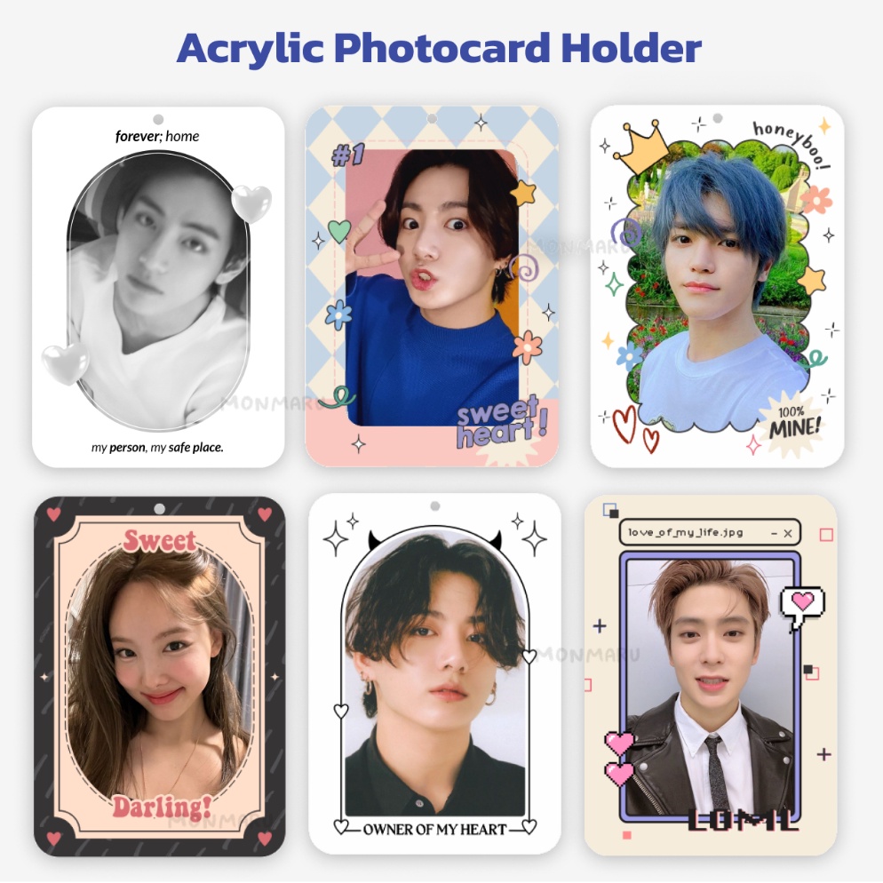 Terbaik [READY] Acrylic Photocard Holder | TXT, BTS PC Holder by monmaru