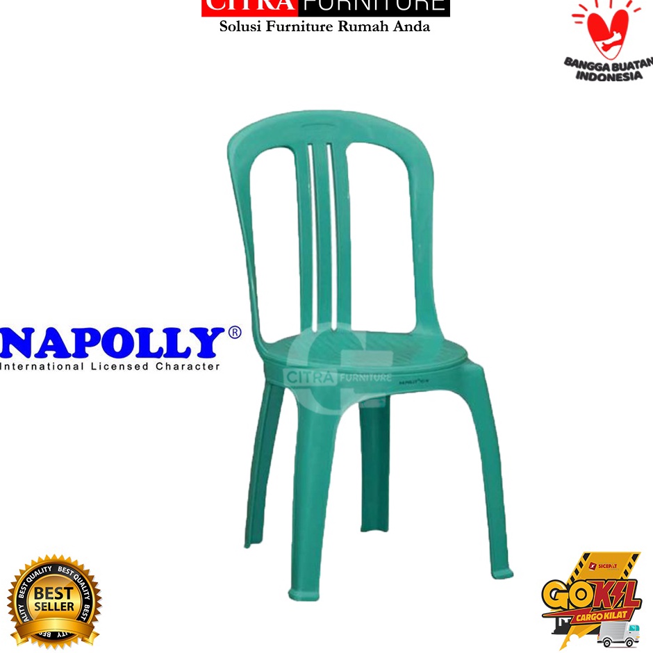 ➶ Napolly | Kursi Plastik sandaran Napoly Big 101 | Kursi senderan ✼ ✵