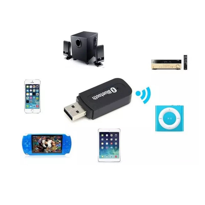 ✅&PIXLINK USB Bluetooth-Compatible 4.0 Adapter Wireless Blue Tooth Flash Drive With 3.5mm Audio Data