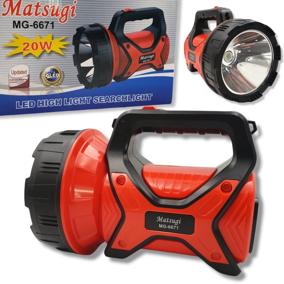 laris manis Senter 20W MATSUGI MG-6671/ Senter Jumbo Premium Tahan18 Jam/ Senter Camping Jumbo Outdo