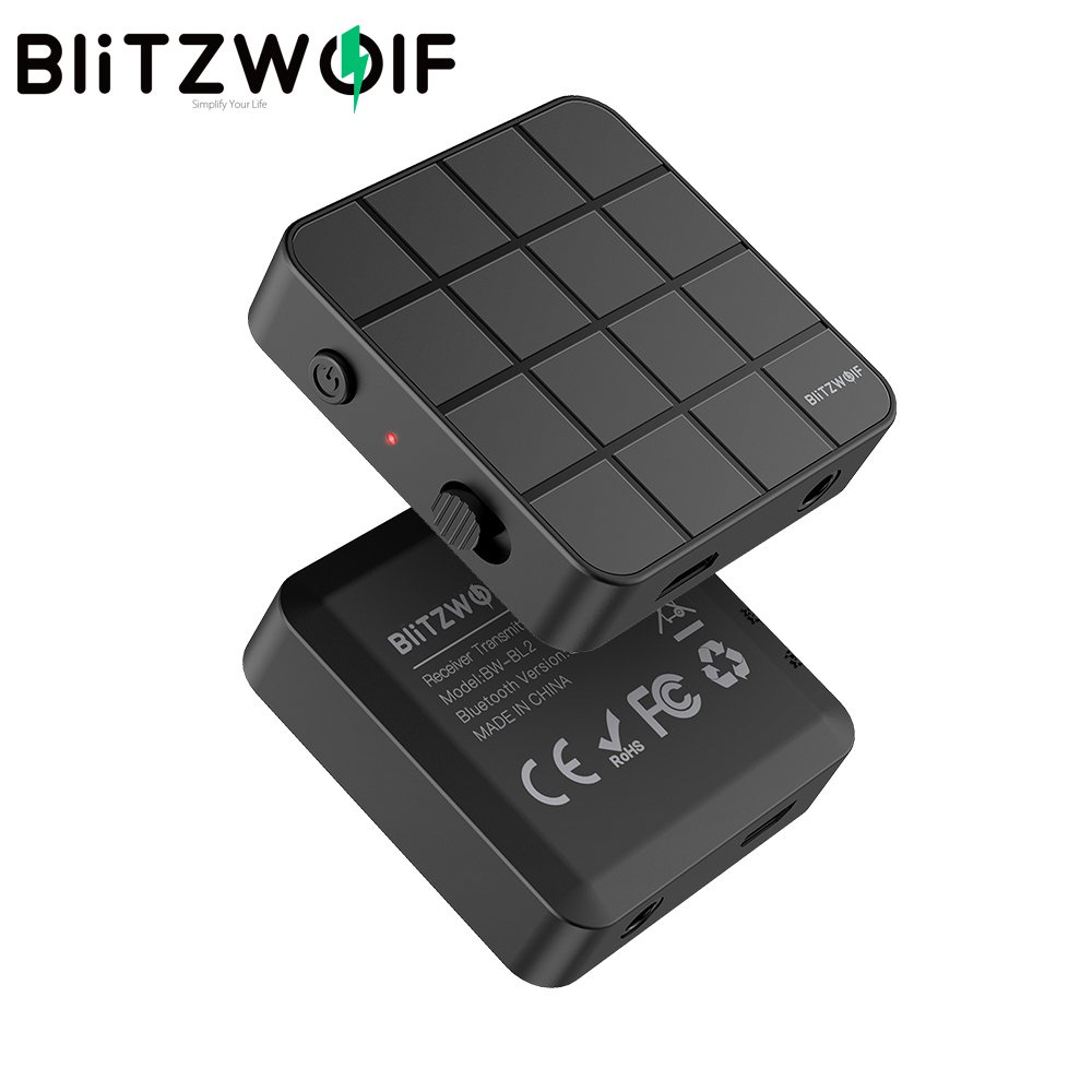 ✅&BlitzWolf BW-BL2 Wireless bluetooth5.0 Receiver Transmitter 2 in 1 Mini Portable 3.5mm Aux bluetoo