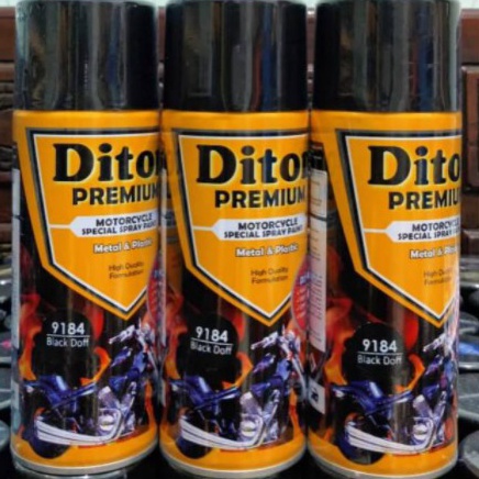 RECOMENDED Cat motor diton premium 9184 black doff hitam doff