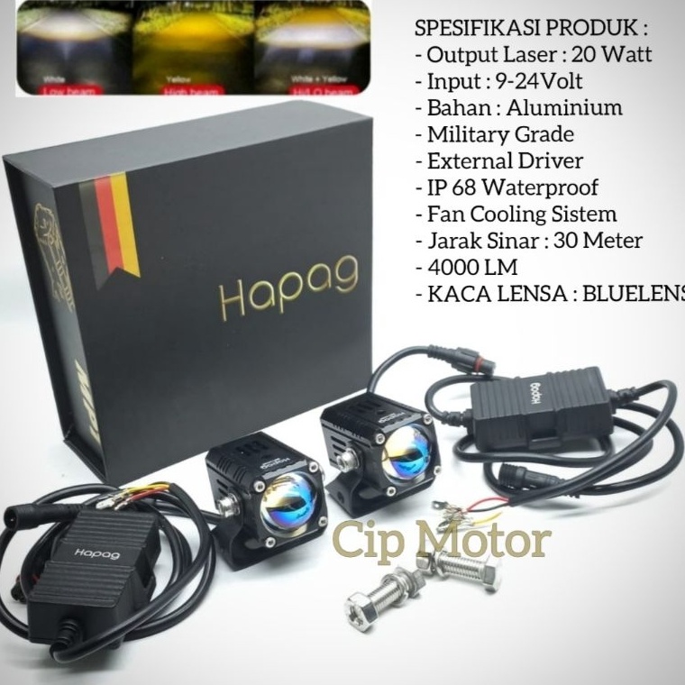 Trend Terbaru Lampu D2 Laser MotoLed Moto Led DUROMOTO M1 X1 DuroMoto M5 M6 HAPAG X1