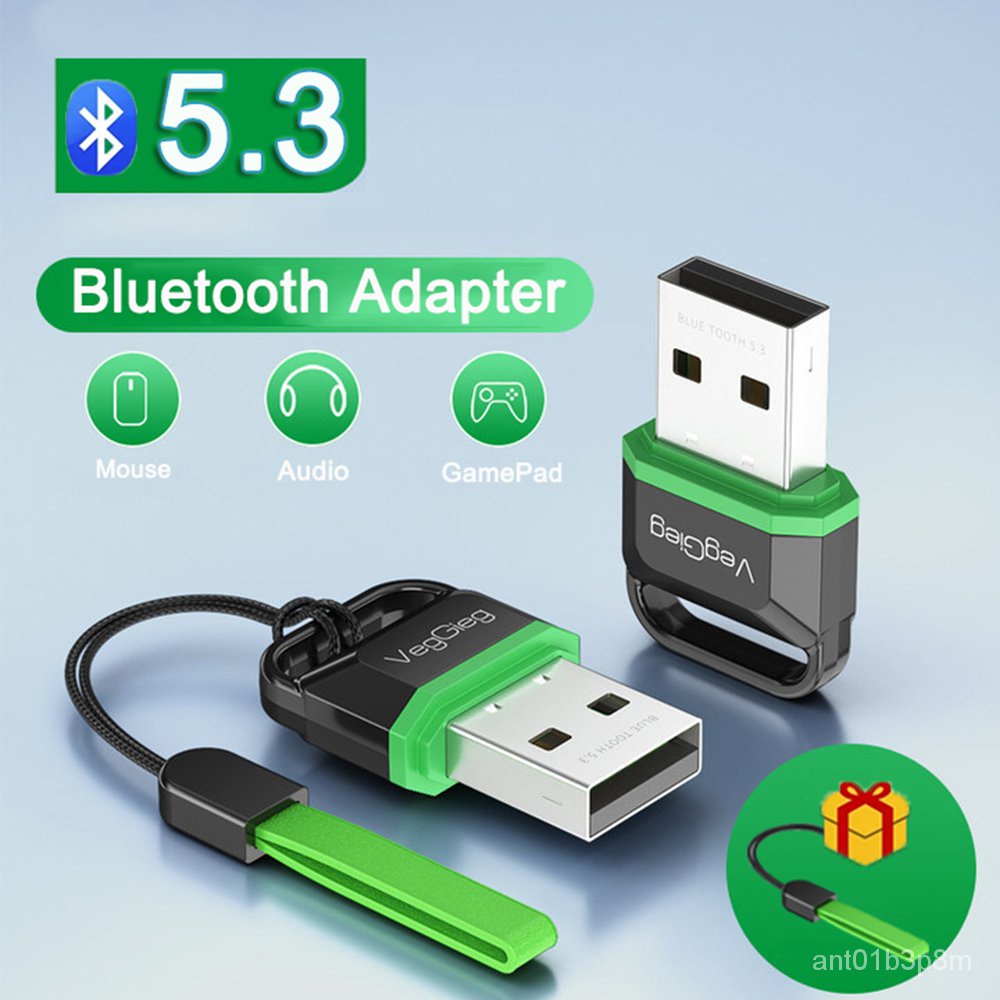✅&USB Bluetooth 5.3 Adapter Bluetooth Dongle Adaptador for Wireless Mouse Keyboard Music Audio Recei