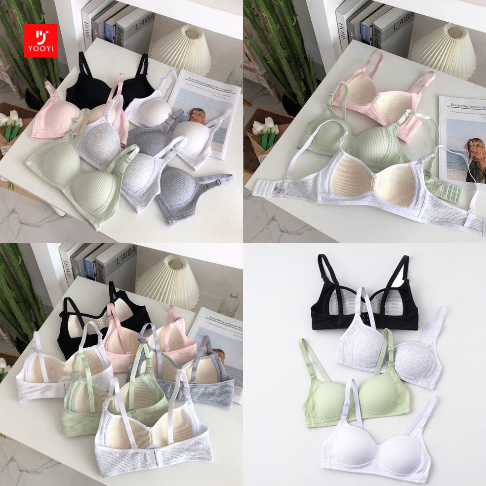 HARGA BERSAHABAT Yooyi BH Bra Push Up Cewek Nyaman Sexy Korea Style Remaja Tanpa Kawat Style Dewasa 