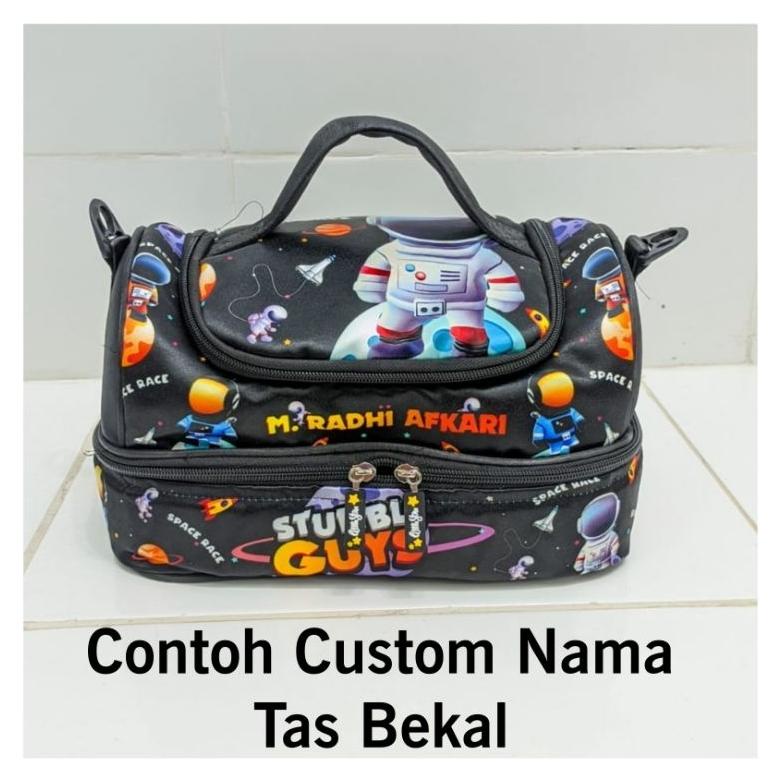 Bisa Cod Tas Bekal Lunch Bag 2 Tingkat Stumble Guys - Rainbow Friends - Roblox - Minecraft Murah