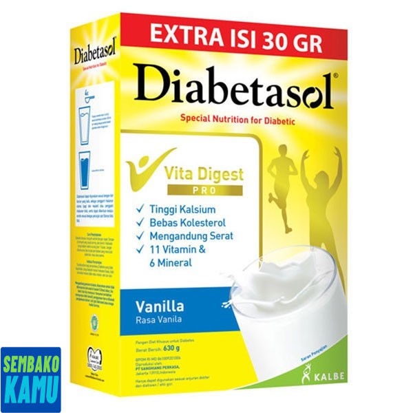 

Diabetasol Vanilla Box 600 gr