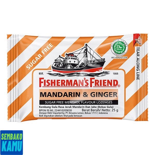 

Fishermans Friend Sugar Free Mandarin Ginger 25 gr - Permen