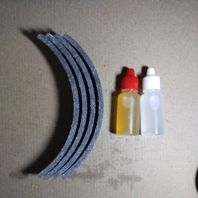 Bahan Kulit Kampas + Lem Besi Campur 2 Jam