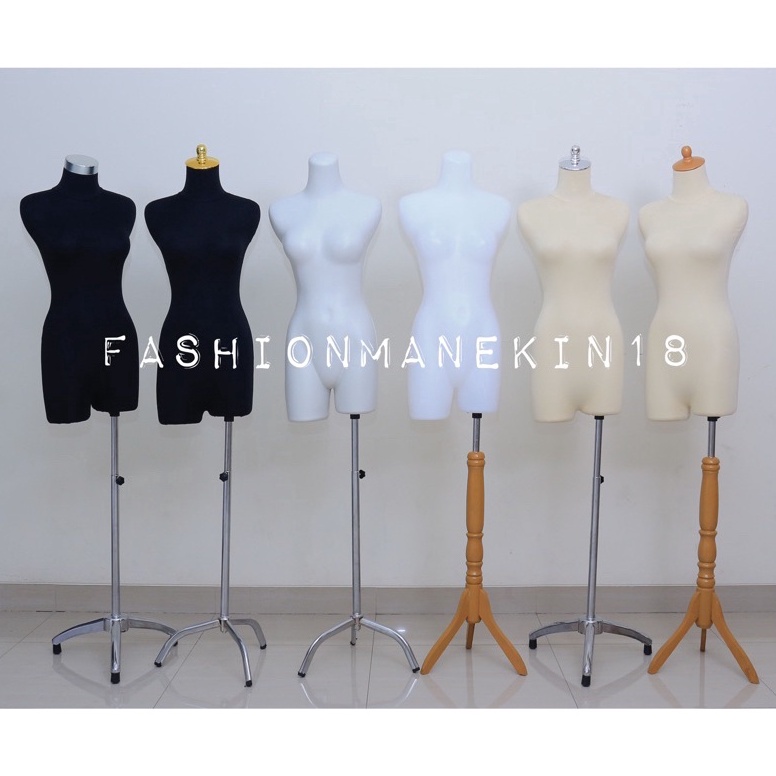 HARGA TERMURAH MANEKIN WANITA DEWASA PAHA SETENGAH BADAN - FULLSET KAKI TIANG - PATUNG BAJU WANITA A