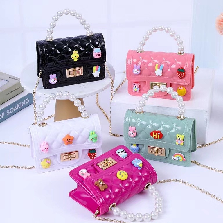 PALING DICARI Tas Jelly Mini 2 Model Dan Motif Berbeda - Tas Jelly Mini Kartu Karakter 3D JX 445 Imp