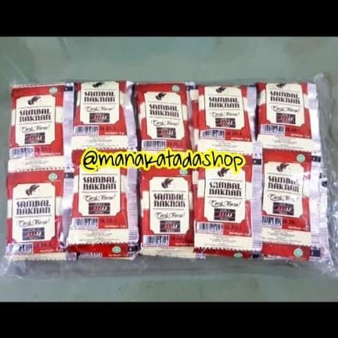 

Sambal Naknan Sachet 1 pack isi 50 sachet - sambal bawang pedas