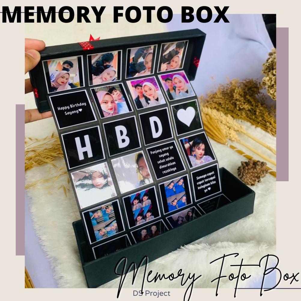 Sale Kado Memory Foto Box Hadiah Buat Ulang Tahun | Anniversary Cewek / Cowok Custom Murah Promo Btc734