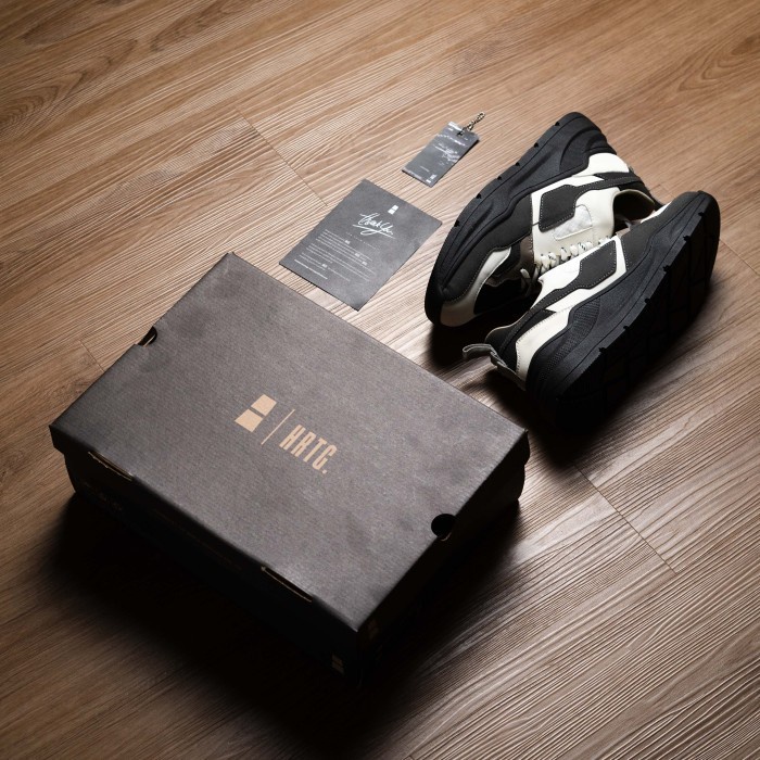 SALE HEIDEN HERITAGE [HRTG] - ZEPHYR - BLACK WHITE Sneakers Sepatu Pria