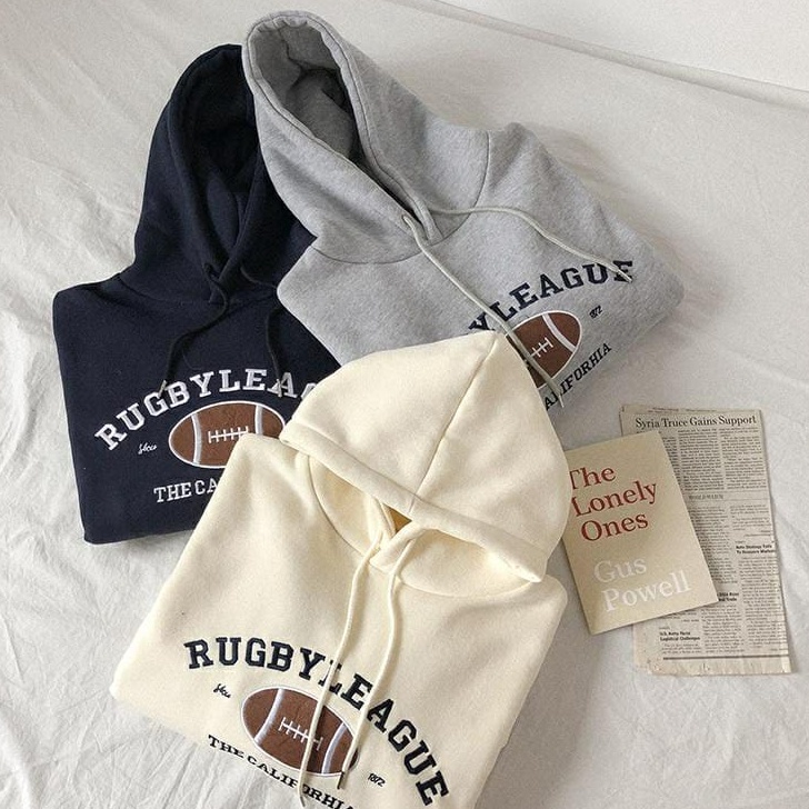 TERBAIK RUGBY LEAGUE SWEATER HOODIE - SWEATER HOODIE WANITA - SWEATER WANITA