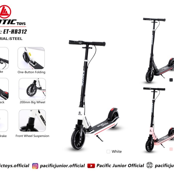 Terlaris Scooter / Skuter / Otoped Lipat Dewasa Dan Anak Roda Besar