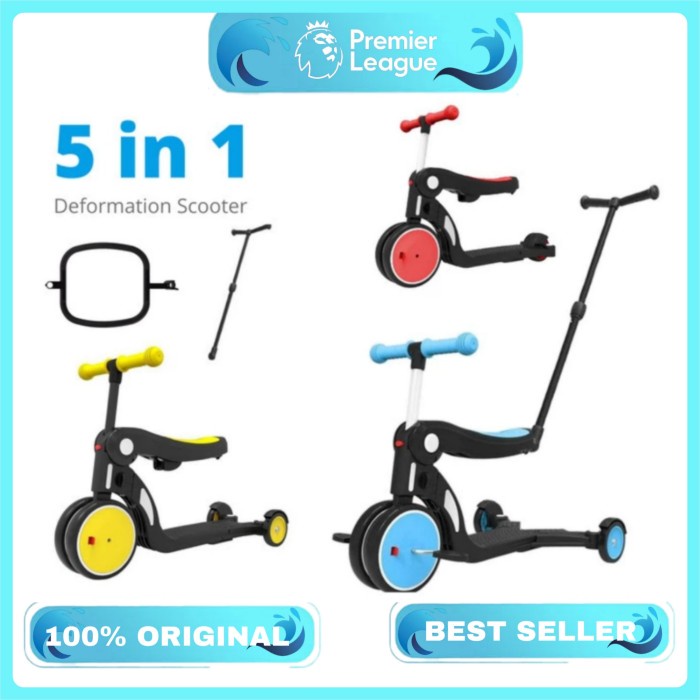 Terlaris Bebehoo 5 In 1 Deformation Kids Scooter