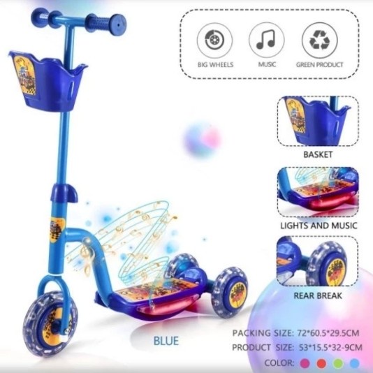 Terlaris Scooter / Skuter Anak Roda 3 Exotic St 8128