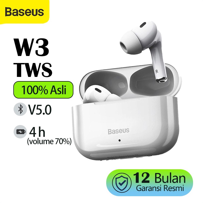 VIRAL Baseus True Wireless Bluetooth Earphone Earbuds TWS W3