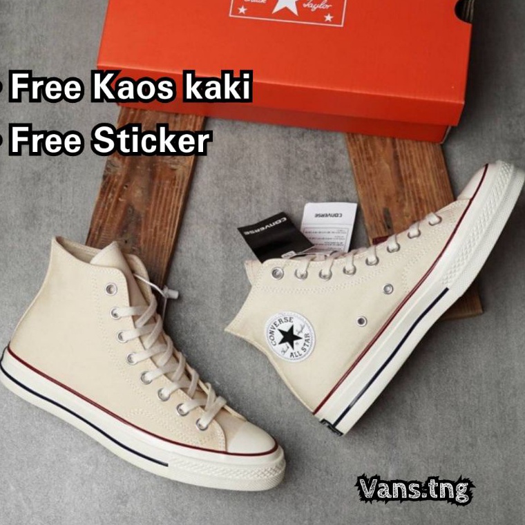 BIG SALE Sepatu Converse 70s HI Cream Premium /Converse 70s  OffWhite / Converse 70s Hight Broken Wh