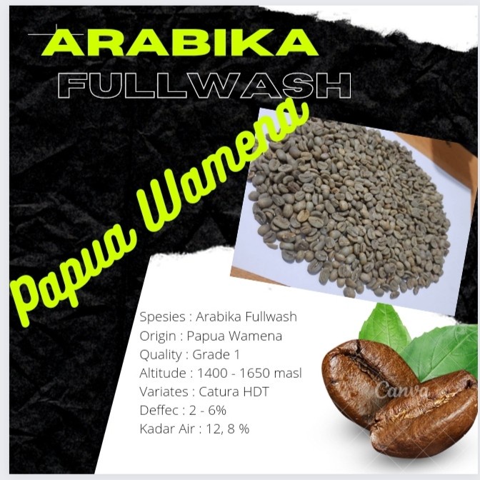 

Nikmati Greenbean/Biji Kopi Arabika Fullwash Papua Wamena 1 Kg Terlaris