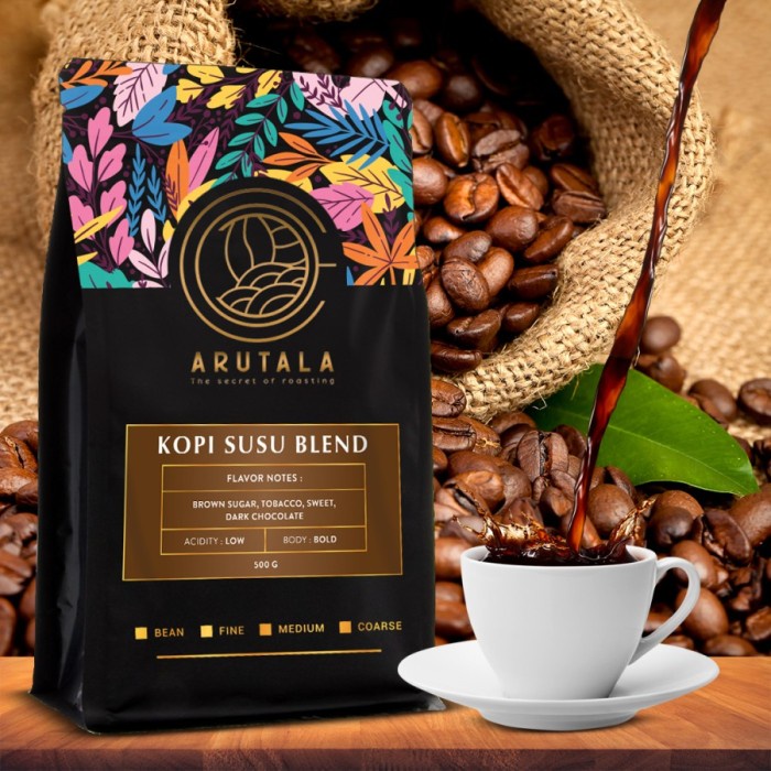 

Produk Unggulan Biji Kopi Roasting Kopi Susu Blend Kekinian Coffee Kopi Bubuk 500 Gram Hot Sale