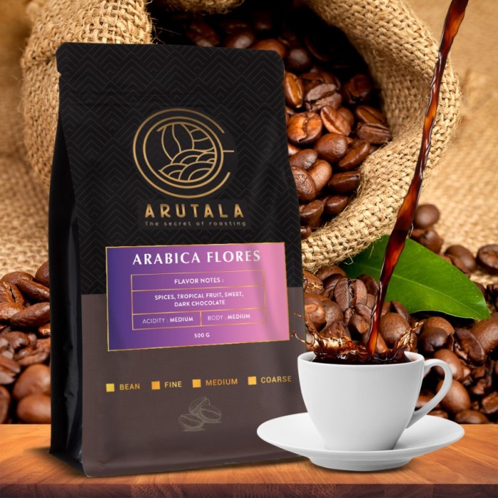 

Bergaransi Roasting Kopi Arabica Flores 500 Gram (Arutala) Murah