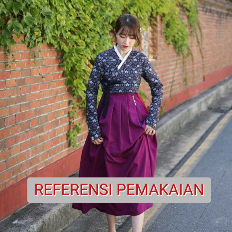 JEOGORI ATASAN HANBOK MODERN BUNGA KOREA ORIGINAL