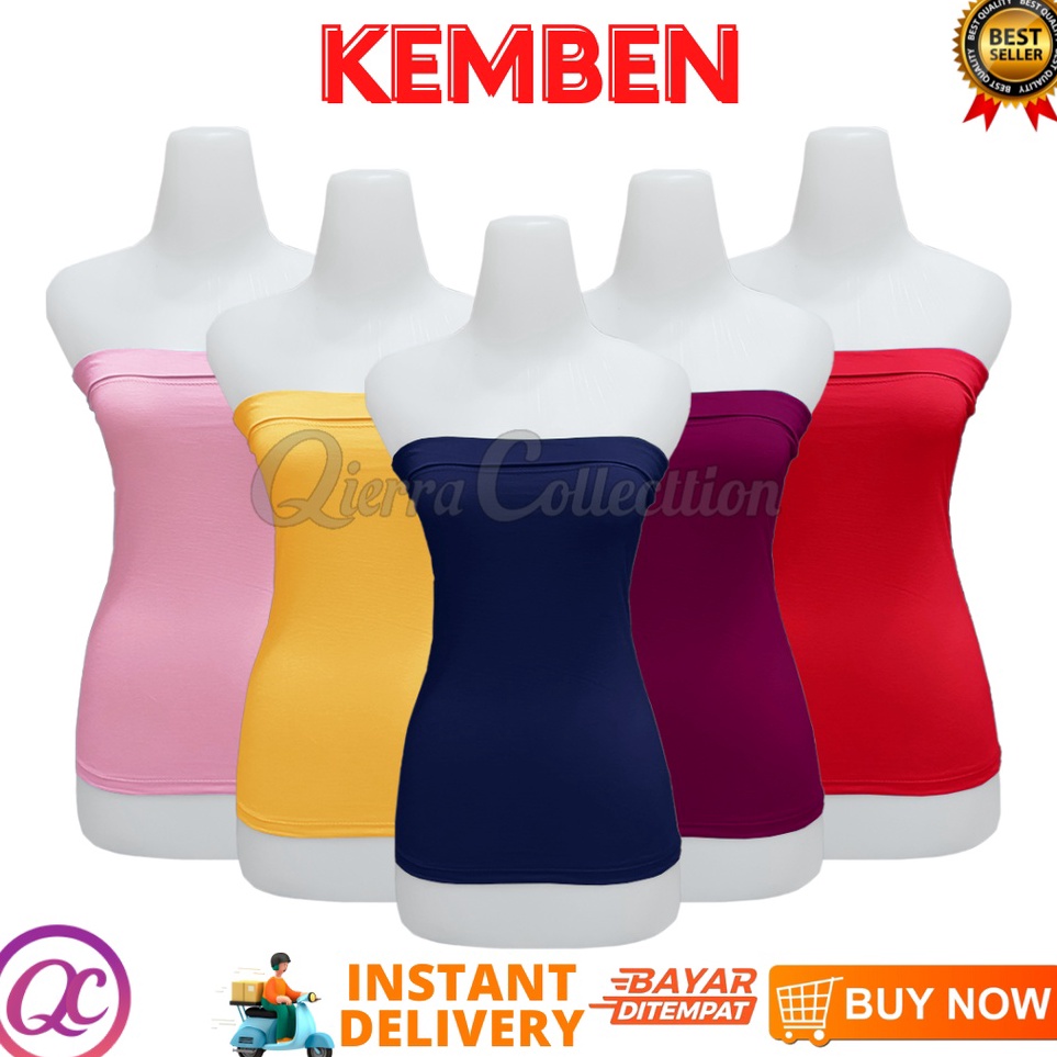 ➯Terkini➭ Tanktop Kemben Wanita Pakaian Dalam Cewe Tanpa Cup Polos Warna Kamisol Longtorso Tanpa Tal