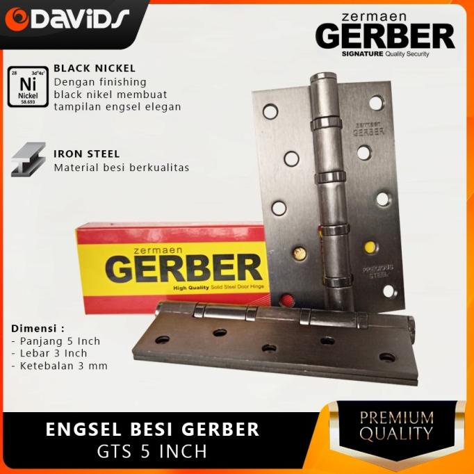 *#*#*#*#] Engsel Pintu 5 Inch Rumah Besi Jendela Esel Tebal Hitam Kamar Gerber