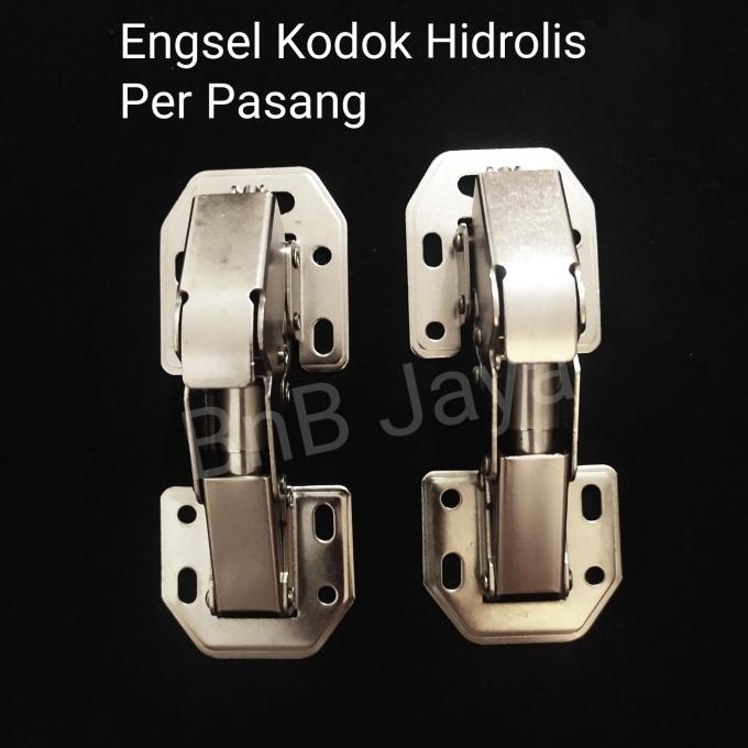 /////] Engsel Kodok 4" Hidrolis / Slow Motion Free Skrup - per Pasang