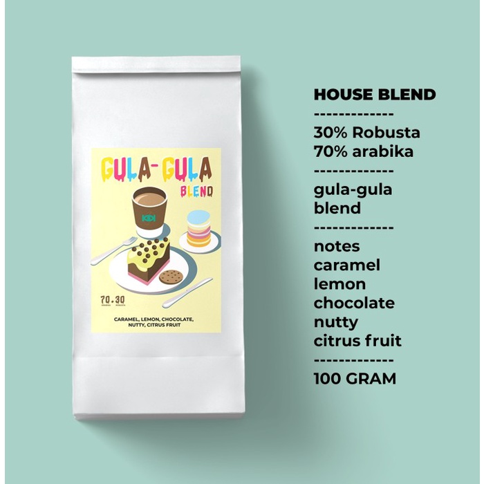 

Berkualitas Biji Atau Bubuk Kopi Blend Gula-Gula 100Gram Trendi