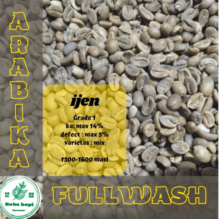 

Unik Green Bean - Biji Kopi Arabica Ijen Dryhull (Fullwash) 1Kg Murah