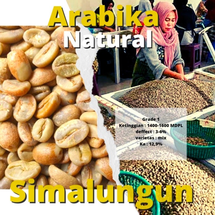

Promo Bulan Ini 1Kg Green Bean Arabika Simalungun - Natural Murah
