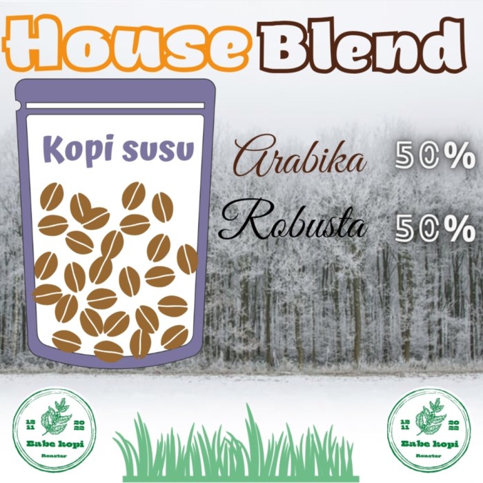 

Hot Sale Kopi House Blend Espresso Arabika Robusta 5/5 200Gr-1Kg Bagus