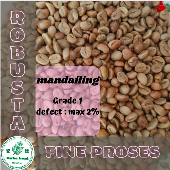 

Star Greenbean - Biji Kopi Robusta Fine Mandailing 1Kg Bergaransi