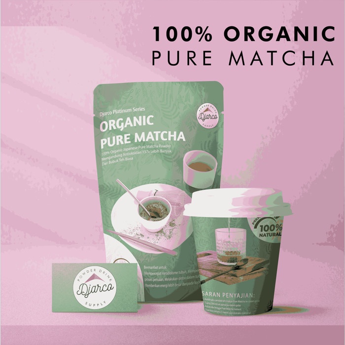 

Spesial Japanese Pure Matcha Powder 100% Organic Platinum Series Bubuk Matcha Limited