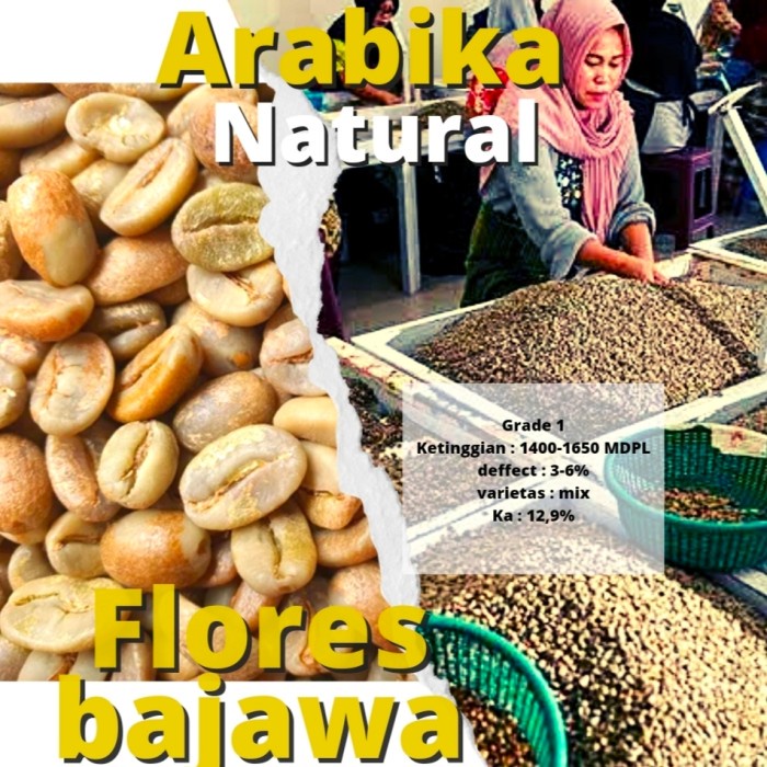 

Murah 1Kg Biji Kopi Mentah - Green Bean Arabika Flores Bajawa-Natural Promo