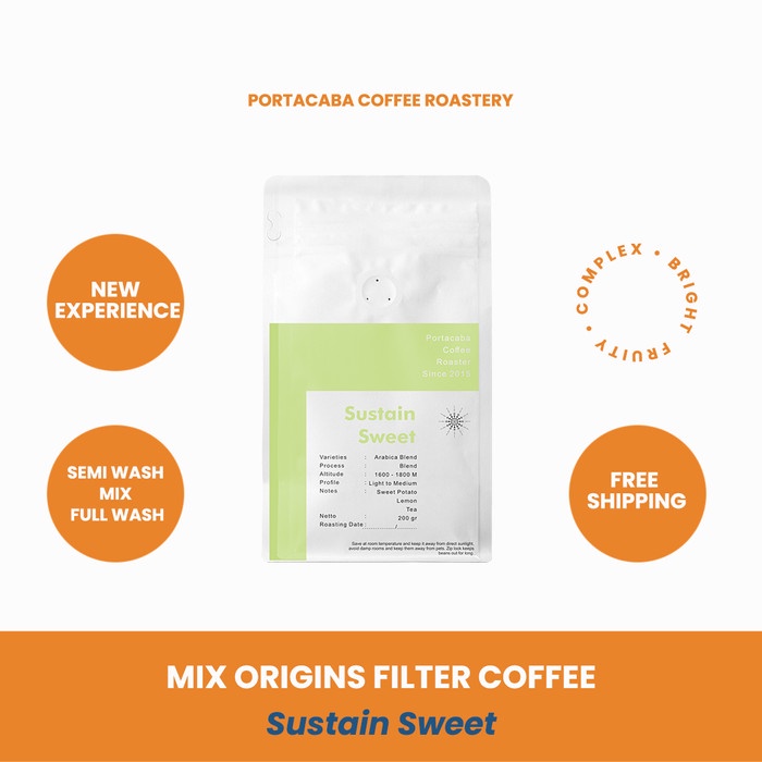 

Sale Kopi Arabika Portacaba Mix Origins Sustain Sweet 200Gr Terbatas